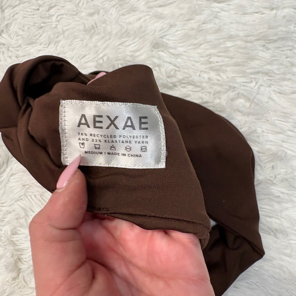 AEXAE Brown Wrap Tie Bikini Set - Picture 5 of 5